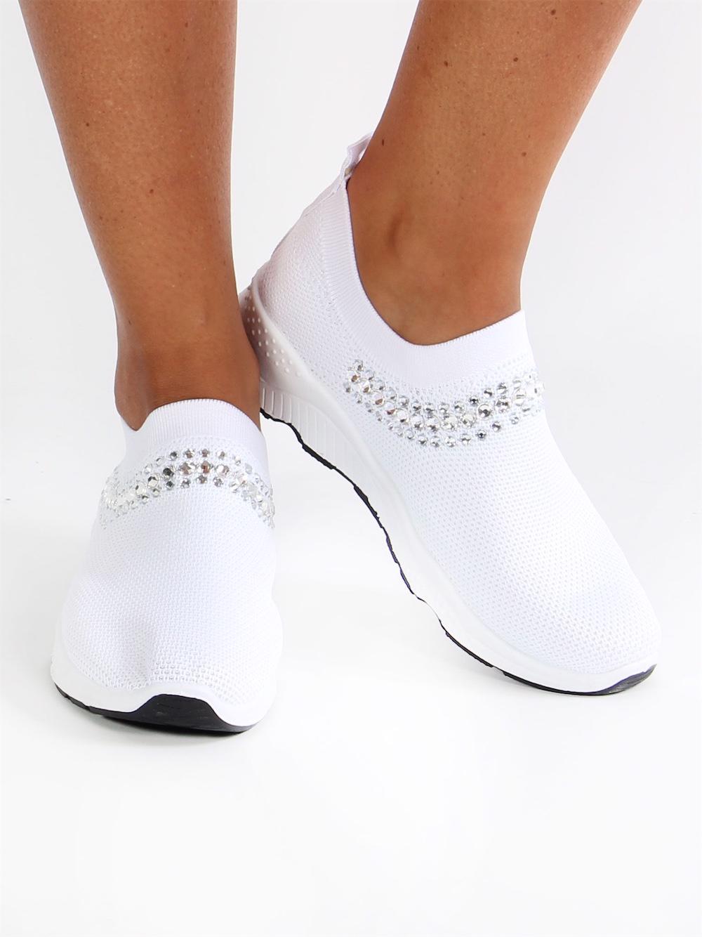 Mimi - Svarta strumpskor med imiterad tå